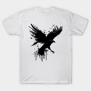 flying black raven T-Shirt